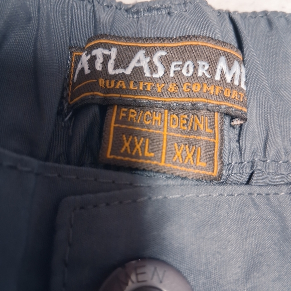Atlas For Men  Cargo Shorts in Slate Blue - Picture 3 of 3